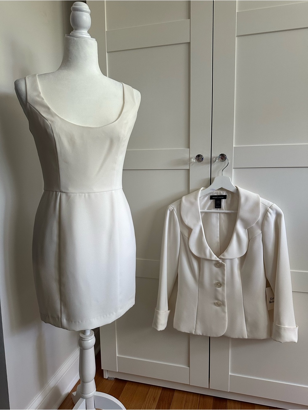 Moda International Ivory Dress and Blazer suit set